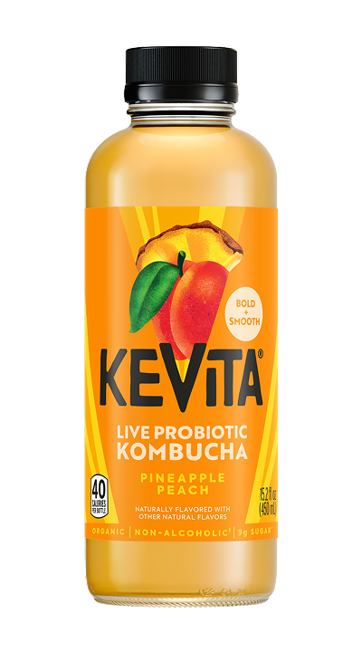 Master Brew Kombucha Pineapple Peach Bottle Image