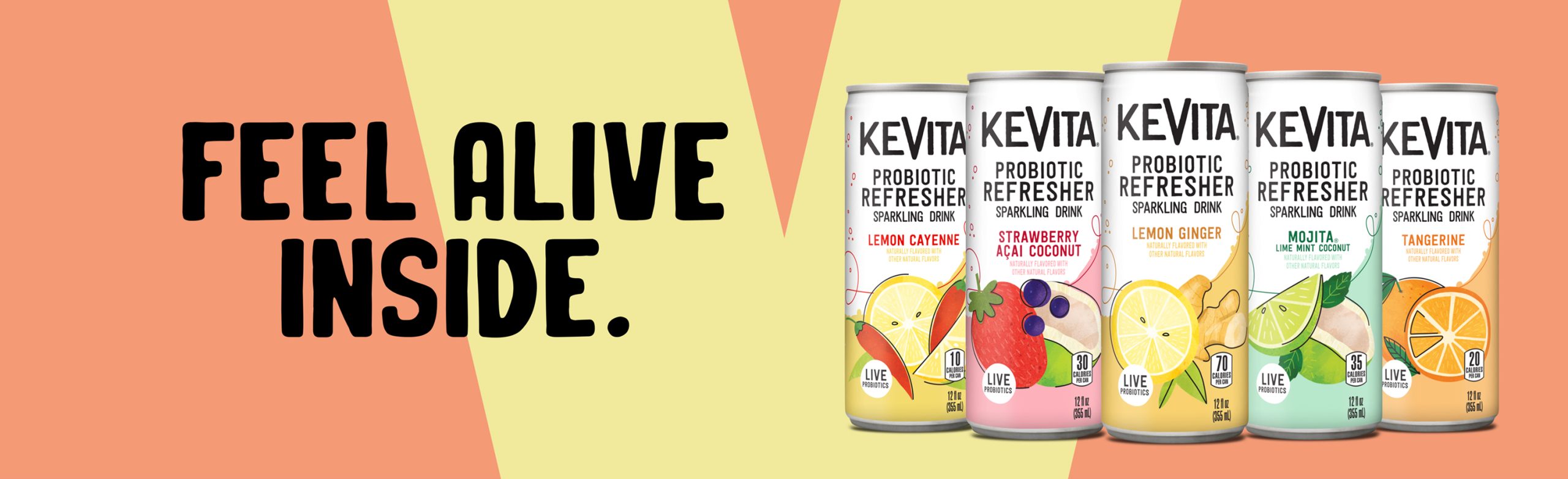 Light, Refreshing and Sparkling with Probiotic Goodness