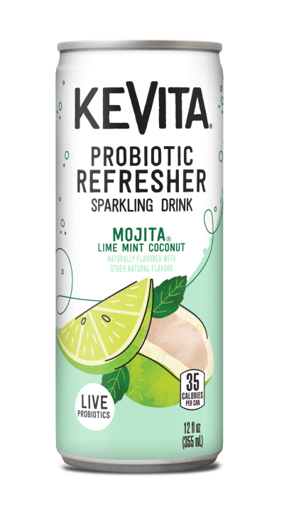 Sparkling Probiotic Drink Mojita Lime Mint Coconut Bottle Image