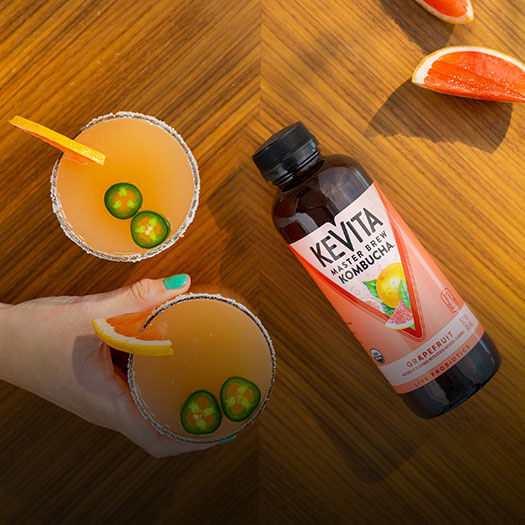 Spicy Kombucha Paloma Mocktail