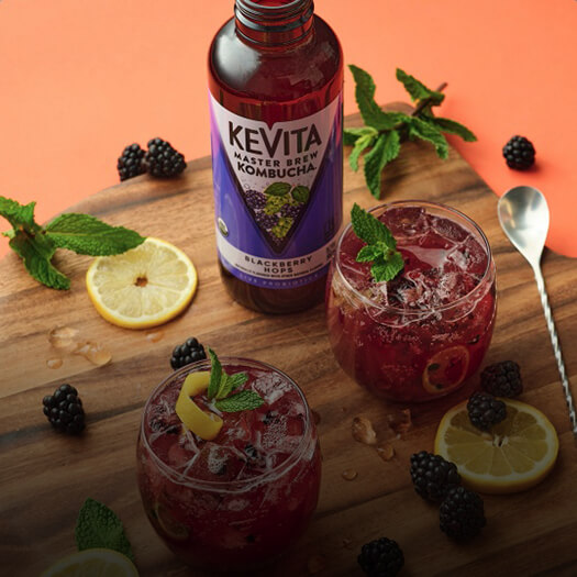 Berry Delicious Kombucha Mocktail